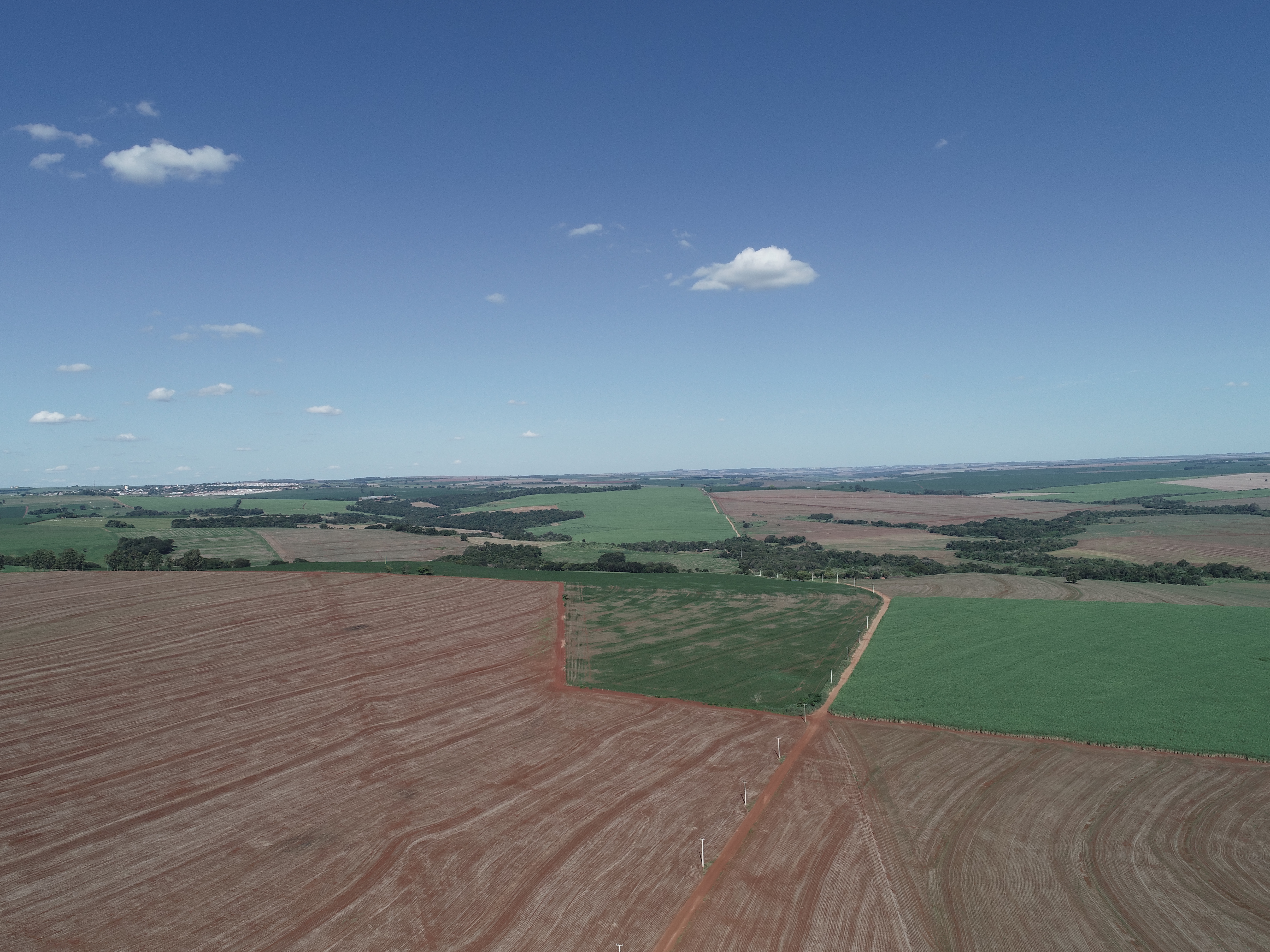Mapeamento aéreo de área rural